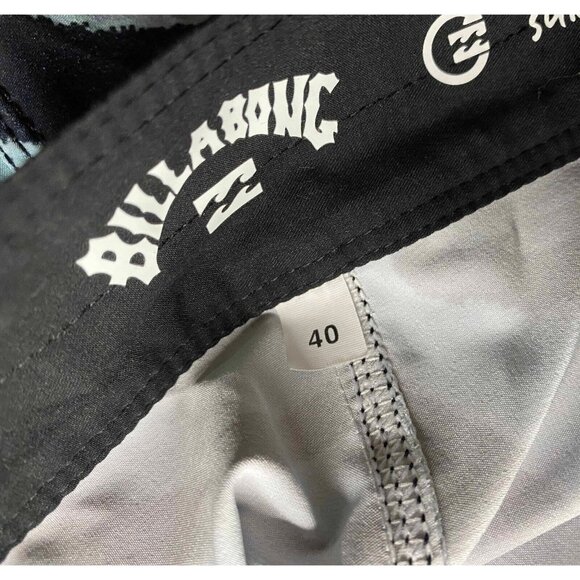 Billabong Mens 40 Sundays Pro Recycler Board Shorts Zebra Striped Swim Trunks - Picture 4 of 7